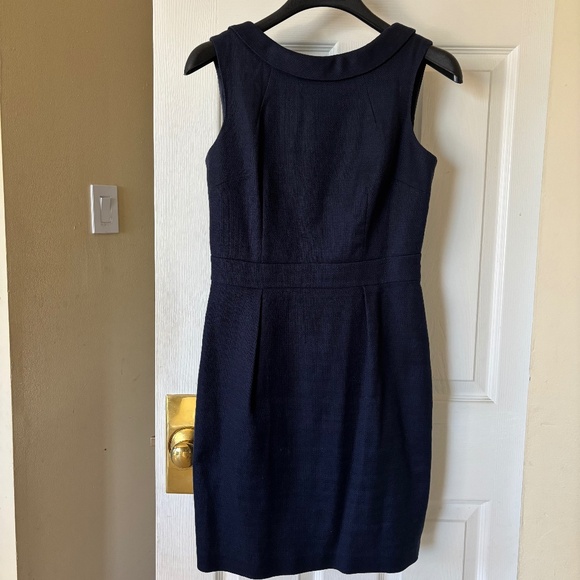 Boden navy tweed dress, fully lined, size 4P - Picture 1 of 3